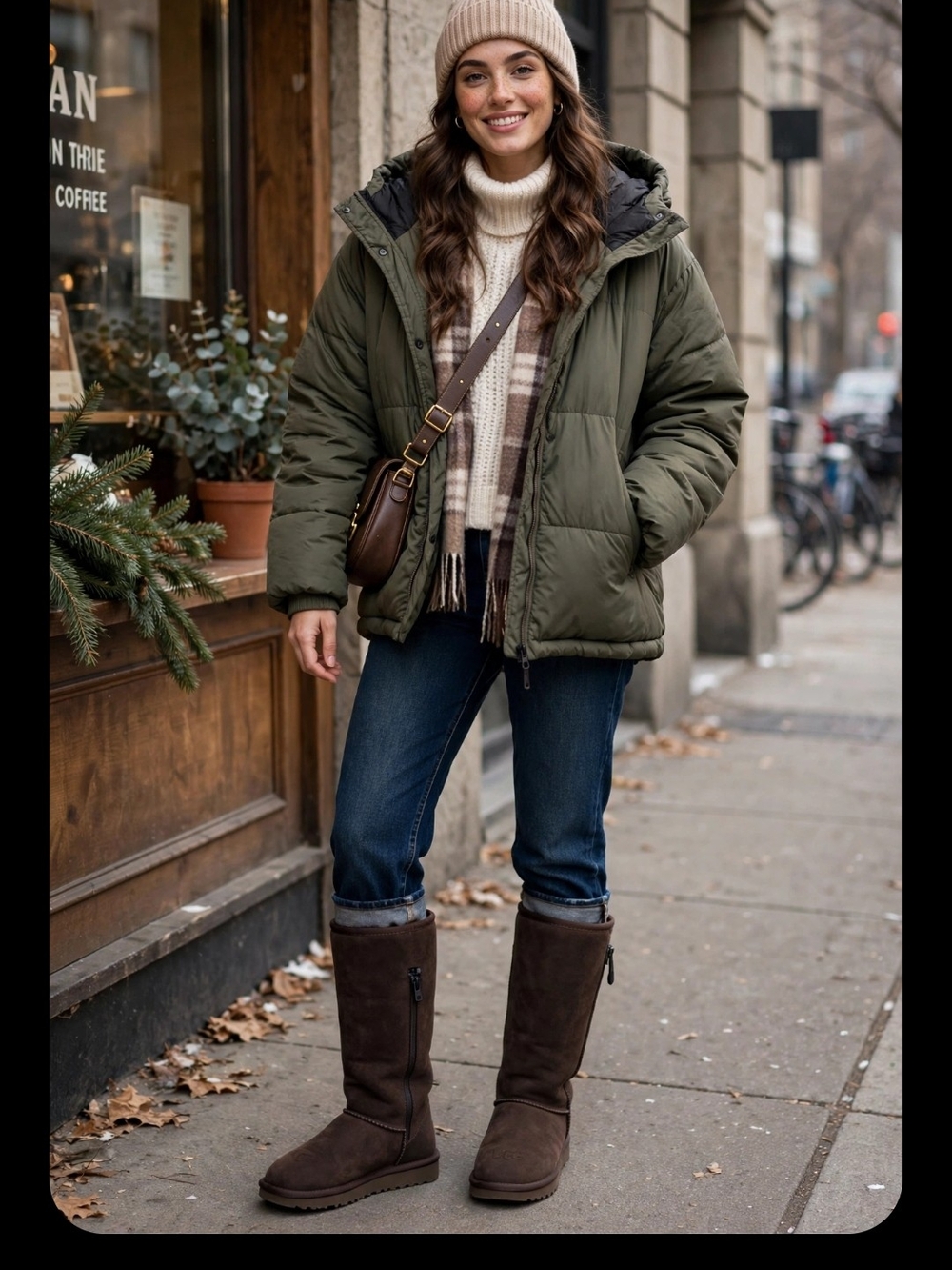 UGG Brown Suede Mid-Calf Booties